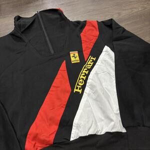 vintage Ferrari quarter zip sweatshirt 90s S
